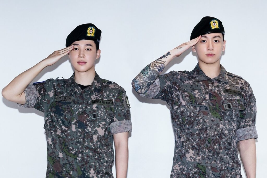 Jimin e Jungkook do BTS foram descartados do exército Jimin e Jungkook do BTS foram descartados do exército