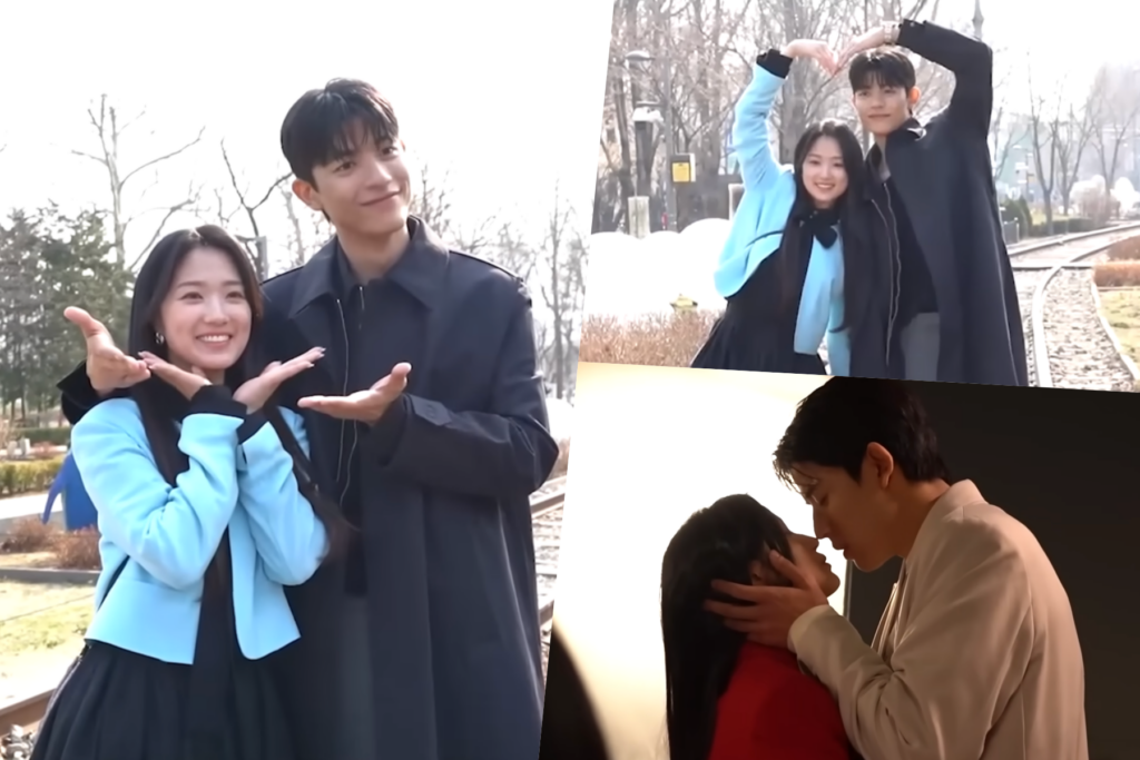 Assista: Kim Hye Yoon e Lomon compartilham uma química emocionante enquanto filmam cenas de beijo em “No Tail To Tell”