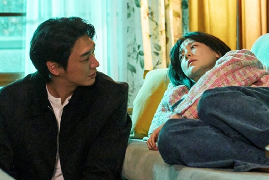 Kim Young Kwang confessa seus pensamentos internos secretos para um bêbado Lee Young Ae em “Walking on Fin Ice” Kim Young Kwang confessa seus pensamentos internos secretos para um bêbado Lee Young Ae em “Walking on Fin Ice”