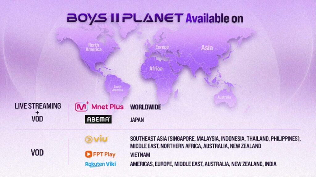 Stream ‘Boys II Planet’ da MNET disponível em todo o mundo