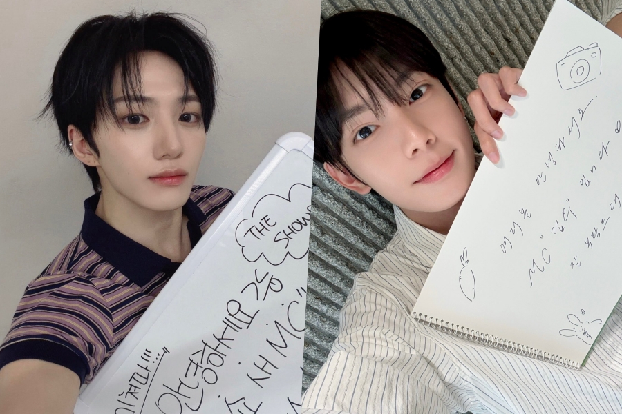 Minjae dos xikers e Chuei Li Yu do FLARE U são anunciados como novos MCs do “The Show”