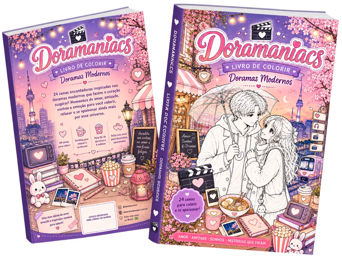 Doramas Modernos — Livro de Colorir - Imagem 2